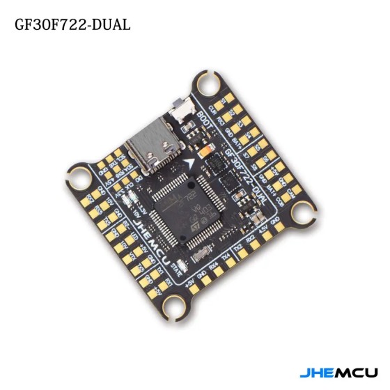 JHEMCU GF30F722 Dual BEC Double Gyro 3-6S Compatible RC Drone High-Definition 3-6S Plastic Flight Controller
